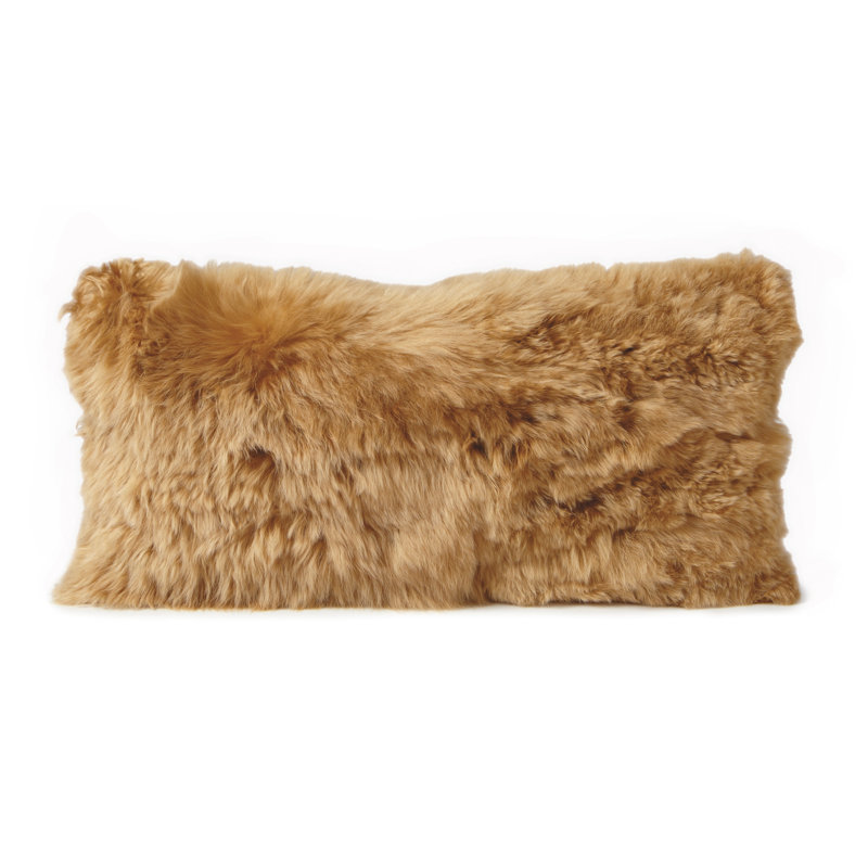 alpaca lumbar pillow