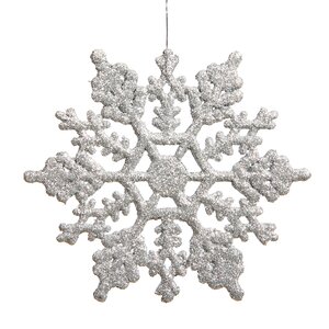 Snowflake Glitter Christmas Ornament (Set of 12)