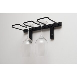 Fangfang Stainless Steel Wine Glass Hanger Rack 10 Inch Wall