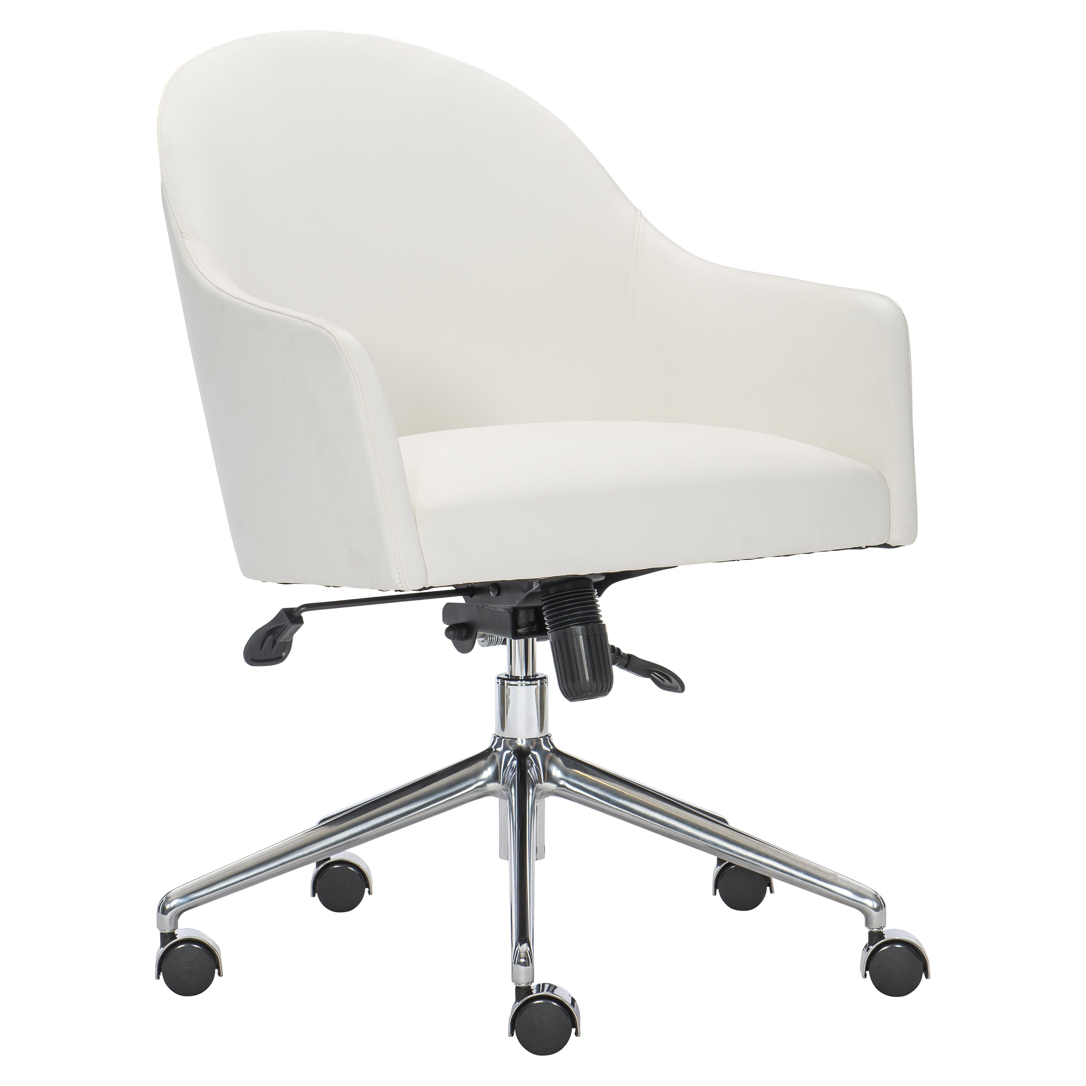 wayfair white leather desk chair