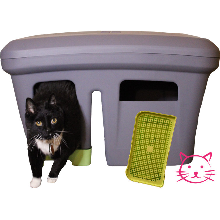 plastic cat litter box