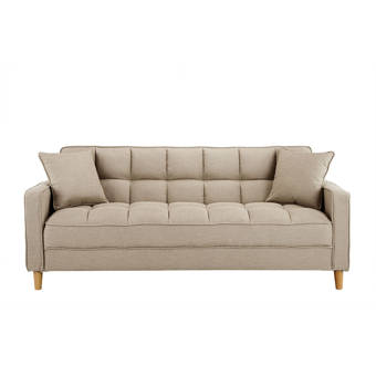 Hashtag Home Corn Modern Fabric 75 Square Arm Tufted Small Space