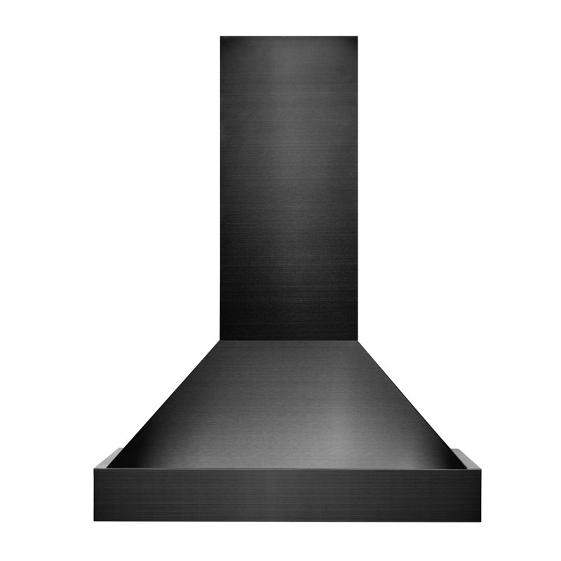 Zline Kitchen And Bath 30 Zline 400 Cfm Ducted Wall Mount Range Hood In Black Stainless Steel Reviews Wayfair