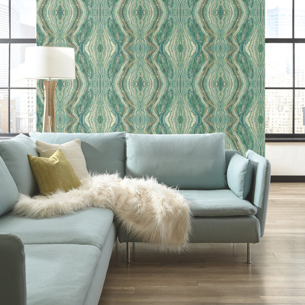 York Wallcoverings Antonina Vella Elegant Earth Abstract Wallpaper by