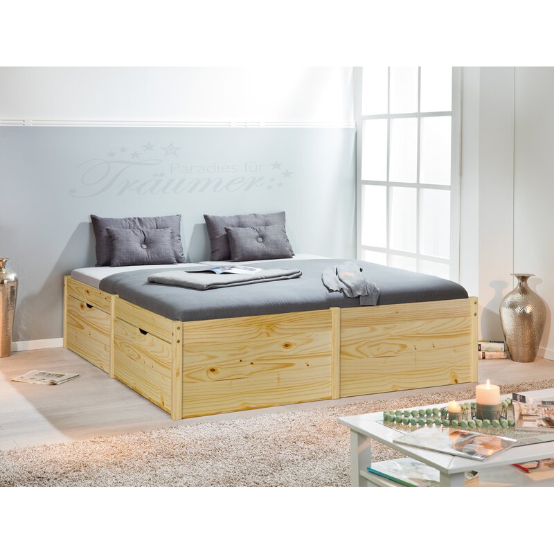 Natur Pur Einzelbett Sandra Mit Stauraum Wayfair De