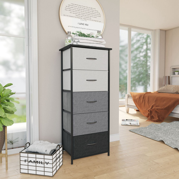 Oakton Vertical 5 Drawers Storage Chest