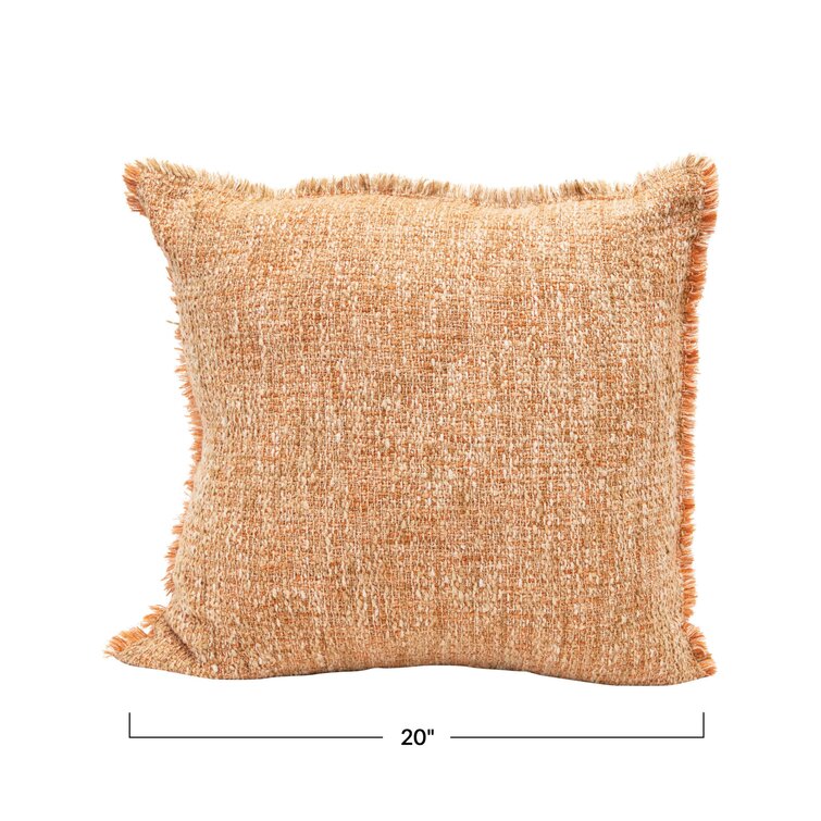 Made in The USA Carousel Designs Navy and Coral Ikat Damask Lumbar Pillow Organic 100% Cotton Lumbar Pillow Cover Insert