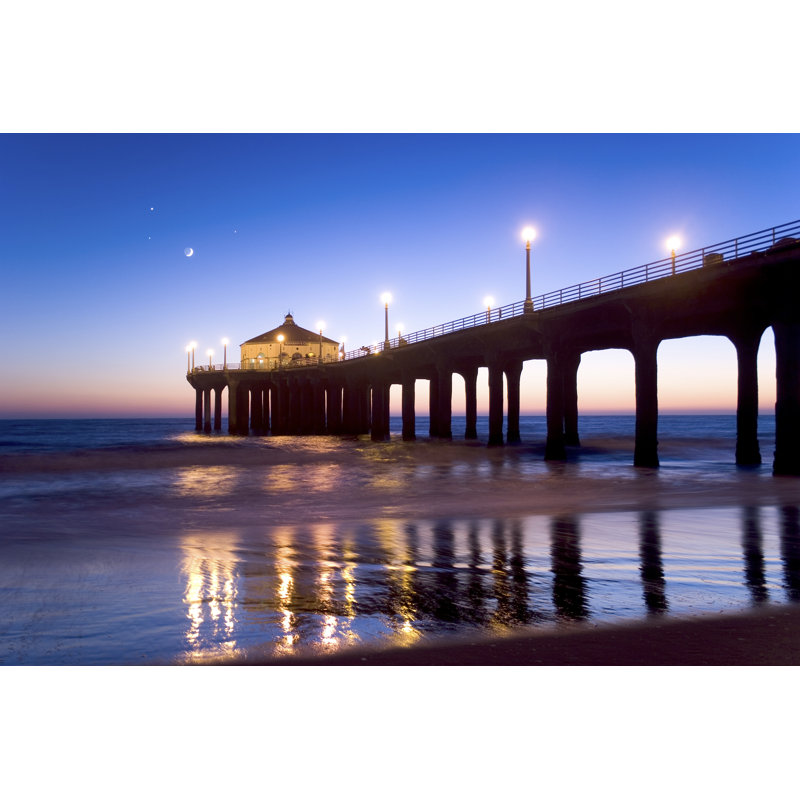 Manhattan Beach Pier - Wrapped Canvas Photograph