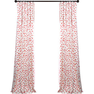 Murray Printed Cotton Rod Pocket Single Curtain Panel