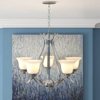 World Menagerie Collin 5 Light Shaded Classic Traditional Chandelier Reviews Wayfair