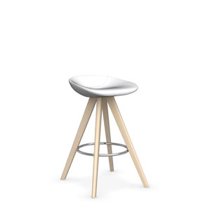 Palm W - Upholstered stool by Calligaris