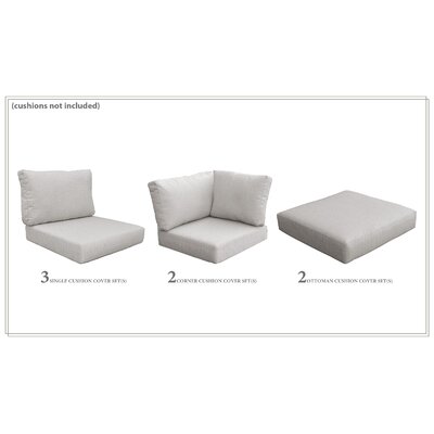 Kenwick Indoor/Outdoor Cushion Cover Sol 72 Outdoor™ Fabric: Ash
