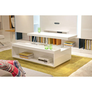 Cleghorn Wooden Lift-Top Coffee Table by Orren Ellis Savings