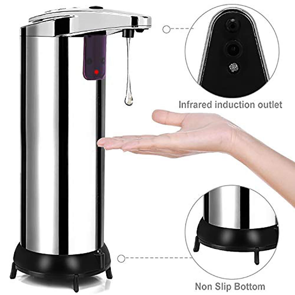 *NEW* PREMIUM Automatic Touchless Soap Dispenser Stainless Steel Home or Office