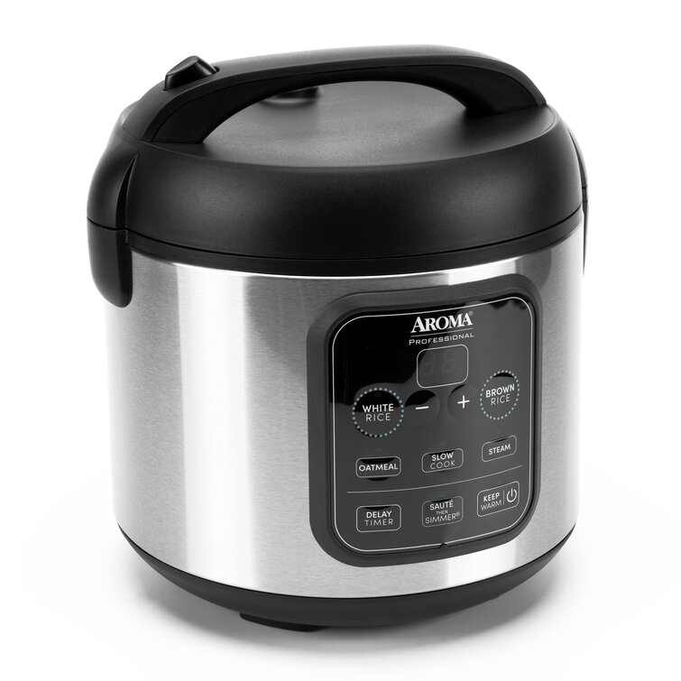 Aroma 8-Cup (Cooked) / 2Qt. Digital Rice & Grain Multicooker, Slow ...
