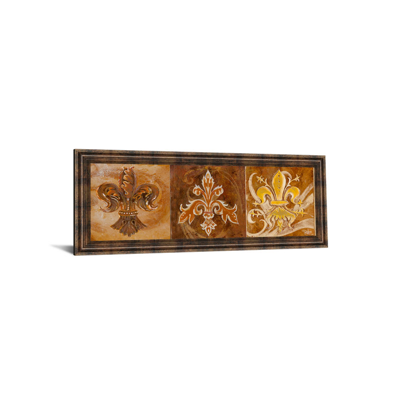 Classyartwholesalers Fleur De Lis Trio Ii By Thomas Riker Framed