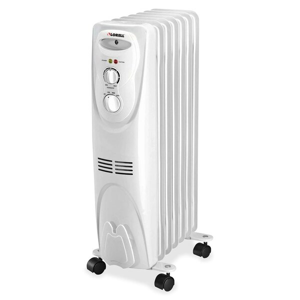 Wheels N Bits MINI COMPACT HEATER OIL FILLED RADIATOR PORTABLE ELECTRIC THERMOSTAT 500W 5 fin 
