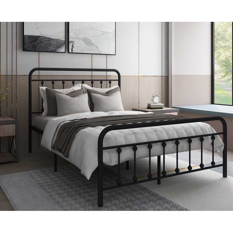 Winston Porter Overlock Metal Bed & Reviews | Wayfair