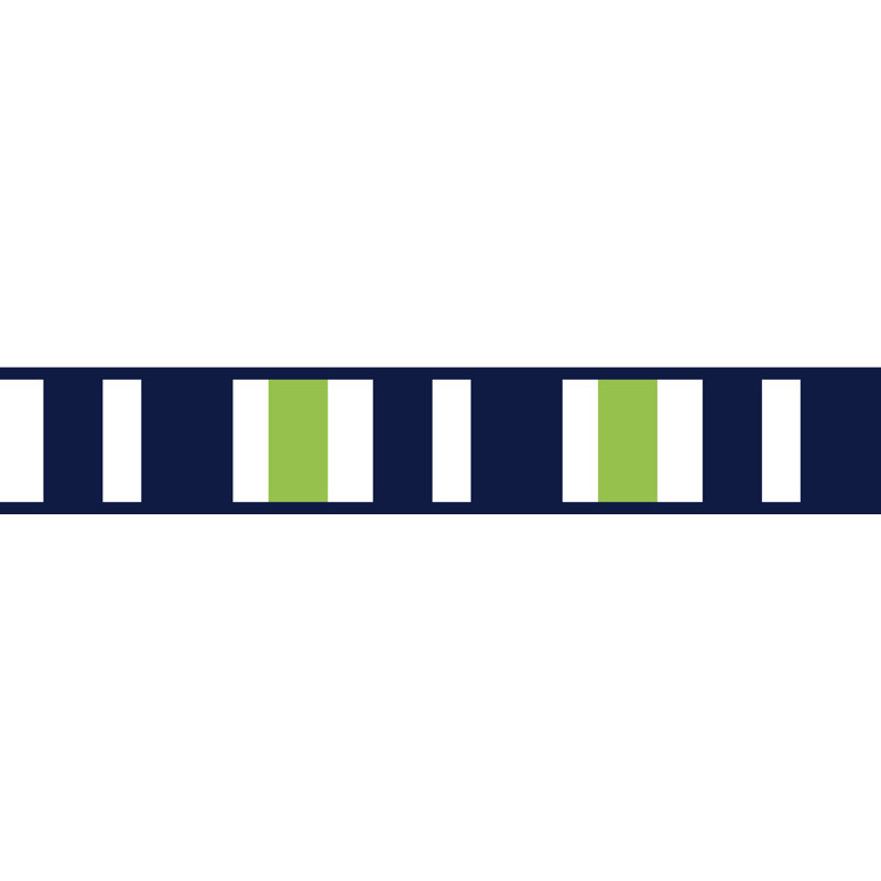 Sweet Jojo Designs Stripe 15 L X 6 W Smooth Wallpaper Border