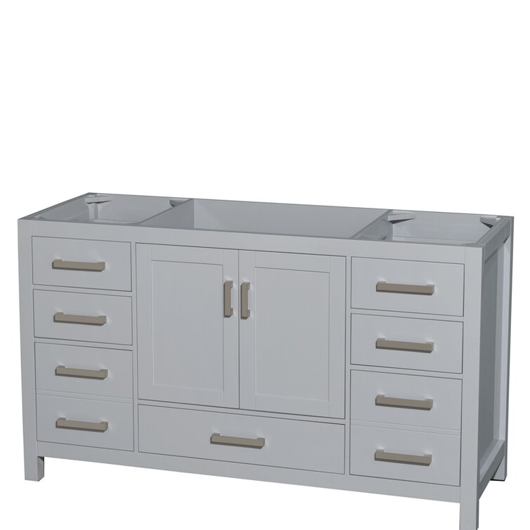 Wyndham Collection Sheffield 59" Single Bathroom Vanity Base Only & Reviews | Wayfair