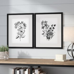 Floral Art Botanical Black & White Wall Art Neutral Flower Art Print Set Affordable Art Set of 9 Prints Gallery Wall Flowers Square