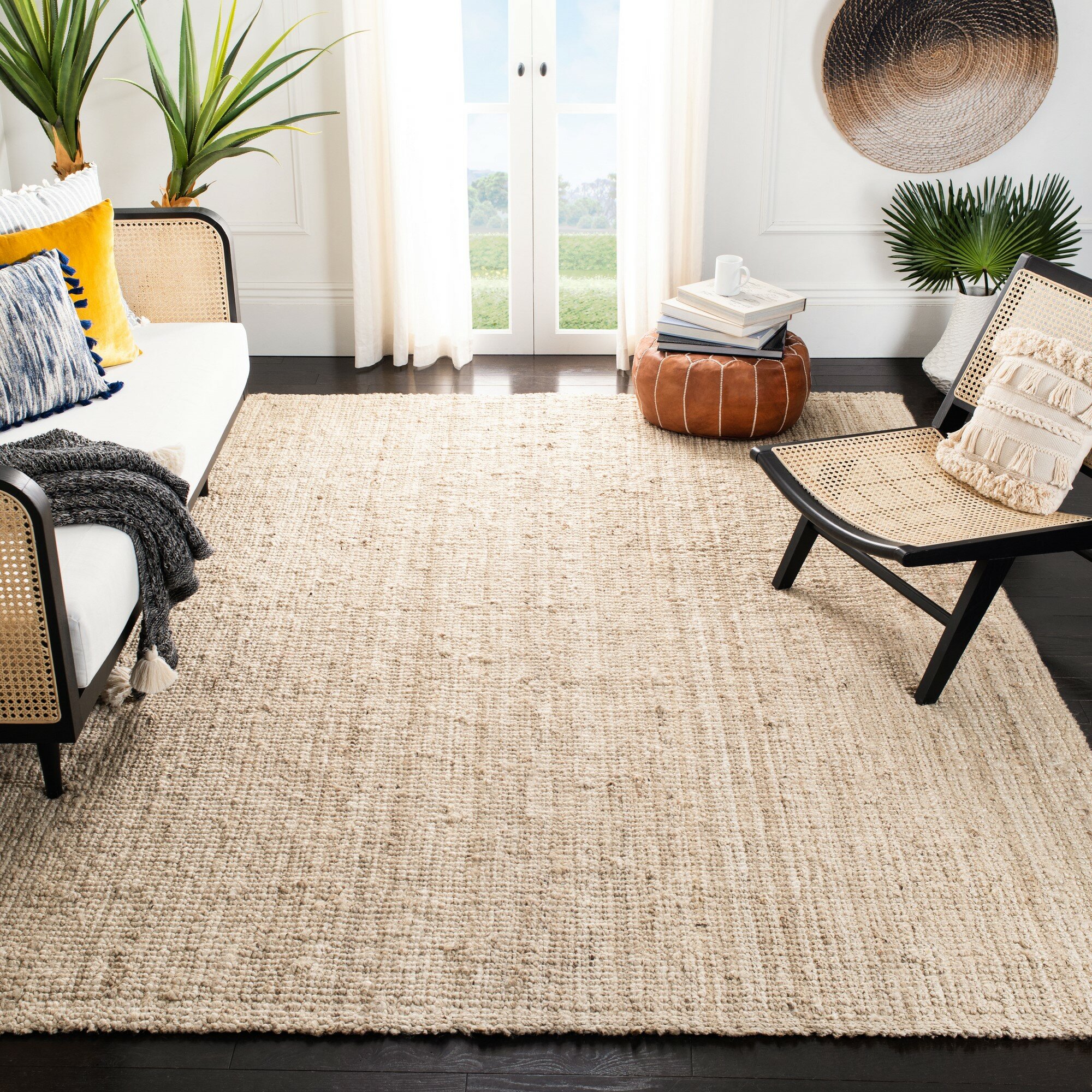 George Oliver Debroh Handmade Handwoven Jute/Sisal Ivory Rug & Reviews ...