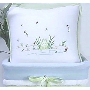 Sammy The Frog Decorator Throw Pillow