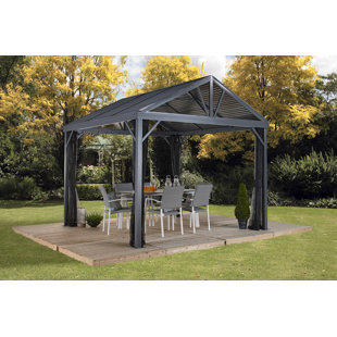 Go to store & view more images Sanibel I Aluminum Patio Gazebo by Sojag