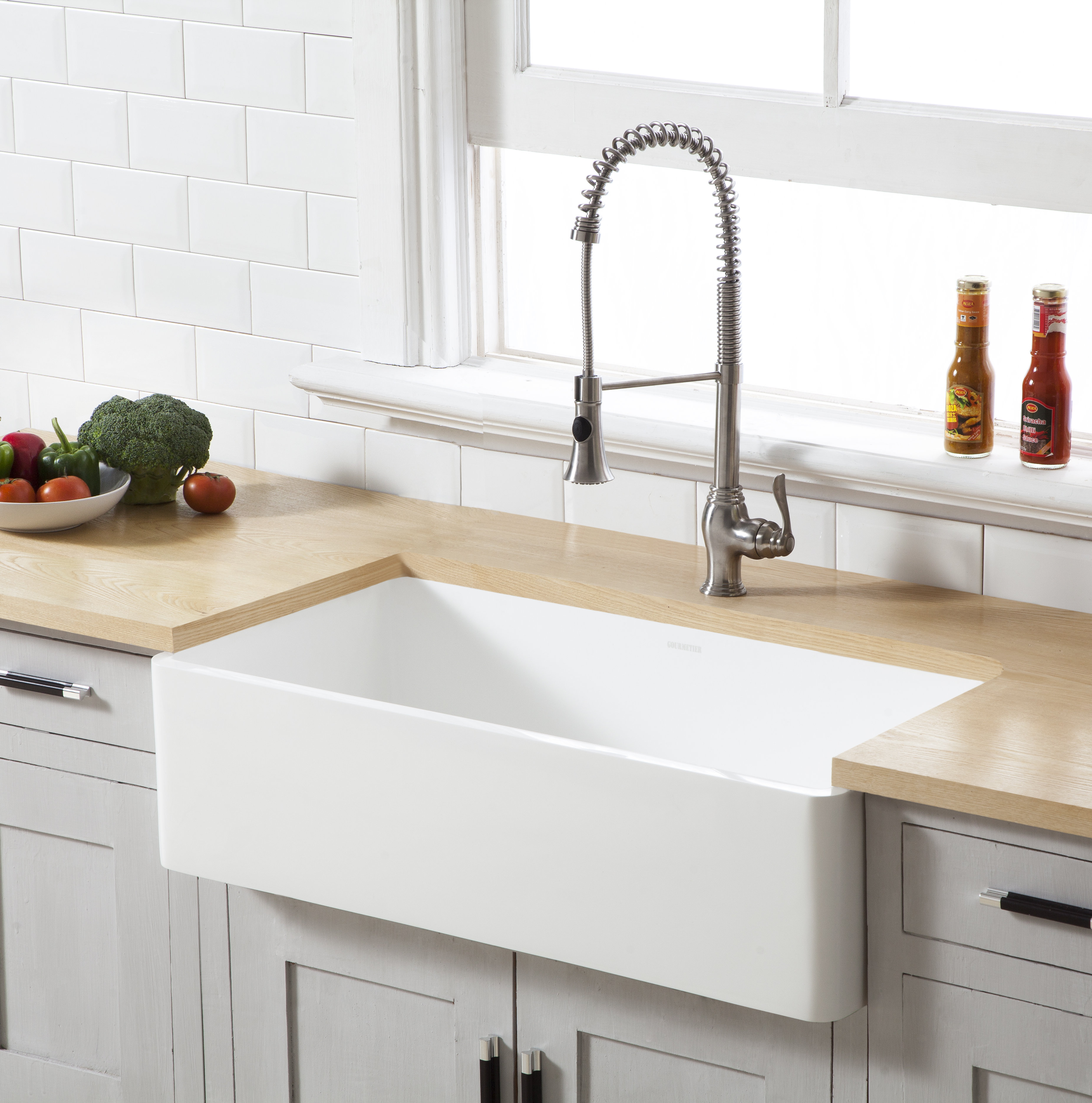 Kingston Brass Arcticstone Single Bowl 36 L X 18 W Farmhouse Kitchen Sink Reviews Wayfair