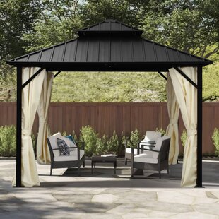 10x10 Metal Roof Gazebo Wayfair Ca