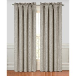 Couture Solid Semi-Sheer Rod Pocket Curtain Panels (Set of 2)