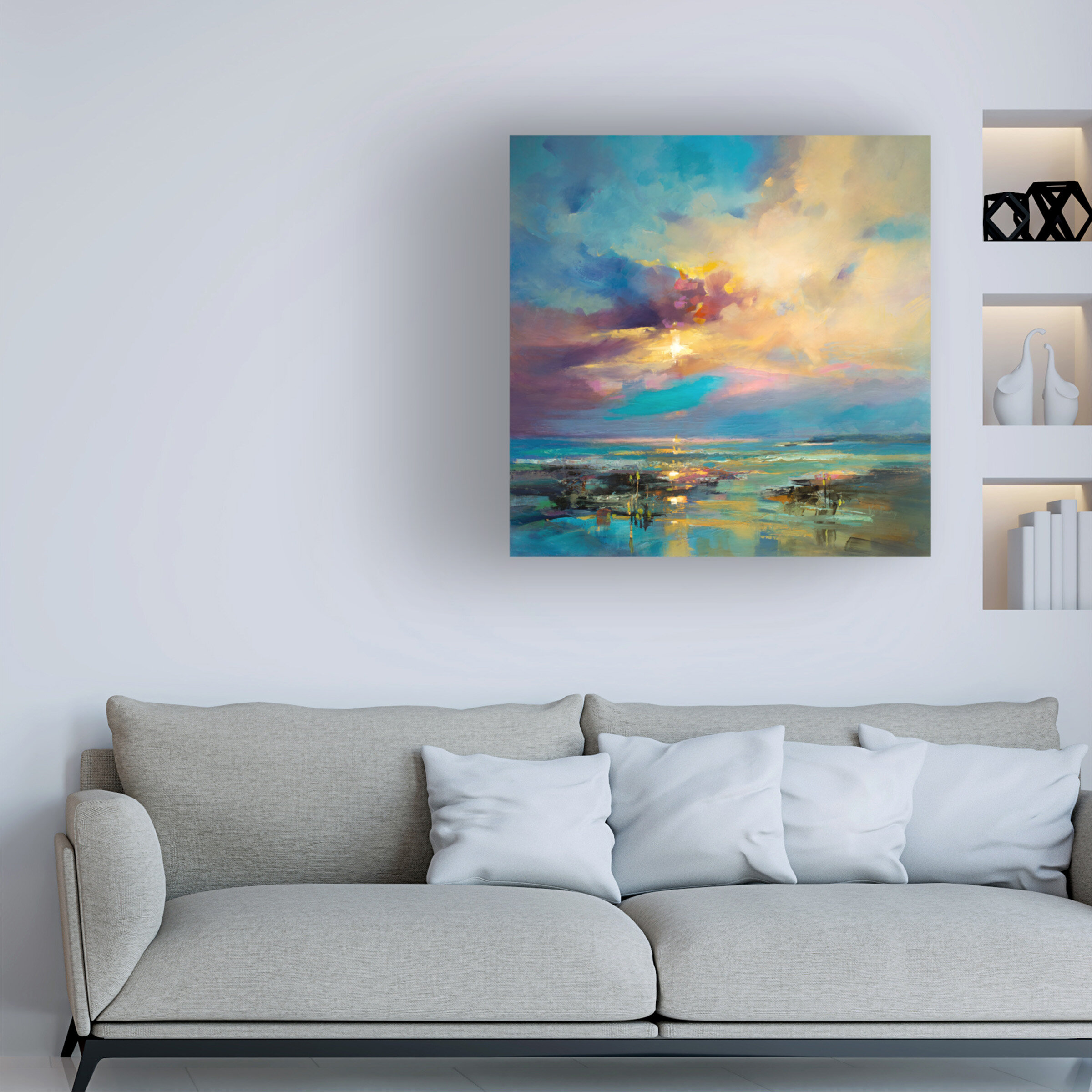 Highland Dunes Before Nightfall by Kasia Bruniany - Wrapped Canvas ...