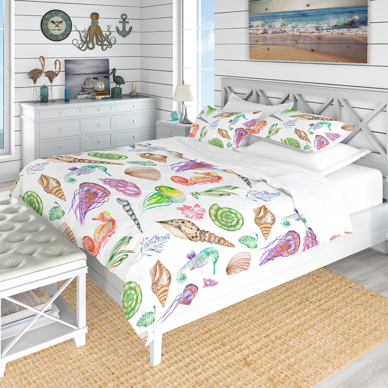 East Urban Home Nautical And Coastal Duvet Cover Set Wayfair Ca