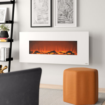 ( glasses broken)Lauderhill Wall Mounted Electric Fireplace