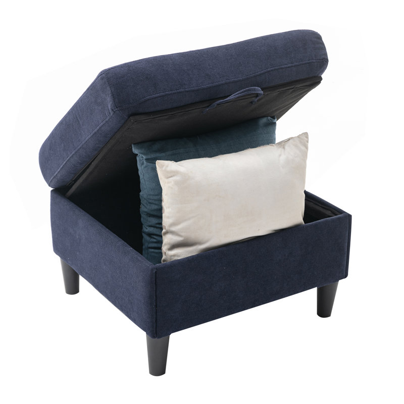 L-Shape Sofa with Movable Ottoman & Handy Side Pocket for Small Space L-Shape Sofa with Movable Ottoman & Handy Side Pocket for Small Space