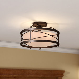 rustic flush mounts you'll love | wayfair rustic flush mounts you'll love | wayfair