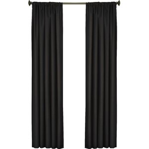 Columbia Window Solid Blackout Thermal Rod Pocket Single Curtain Panel