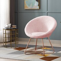 pink puffy chair