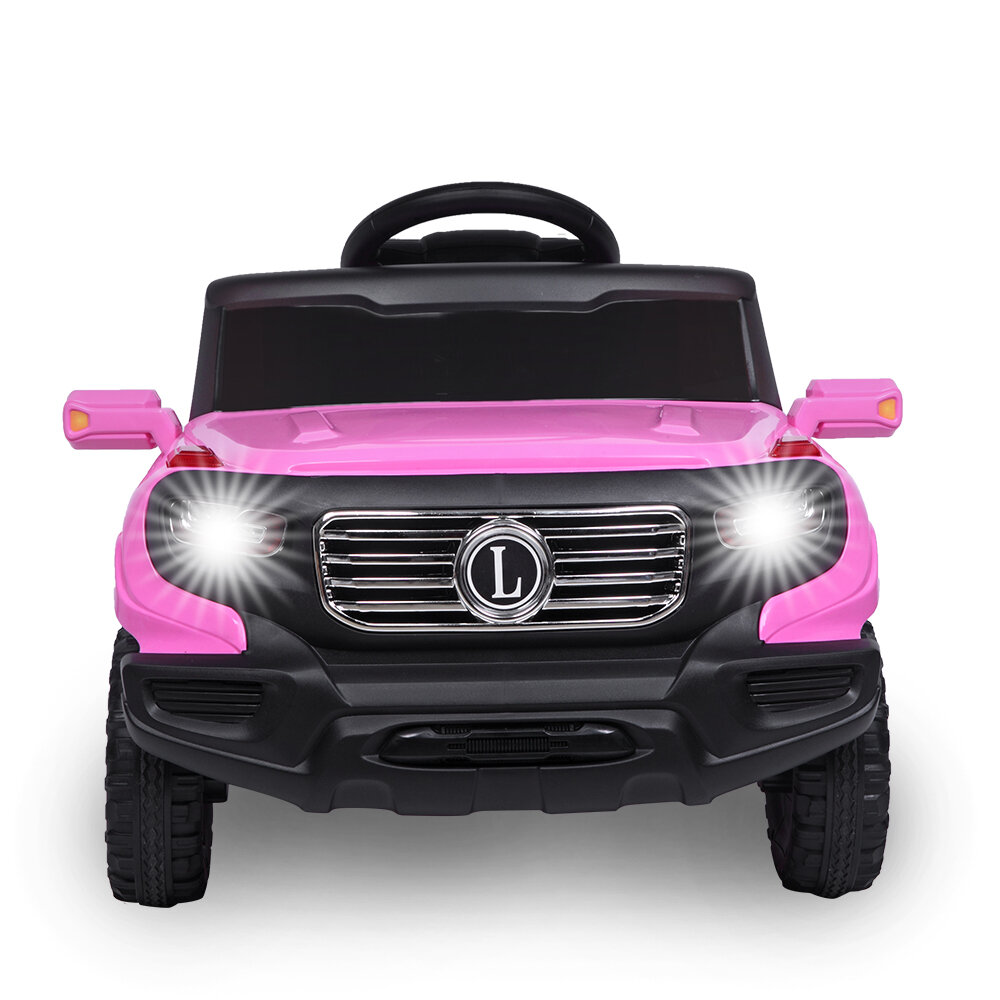 pink ride on car with remote control