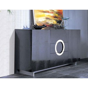 Dorothea Crocodile Lacquer Buffet Credenza by Or..