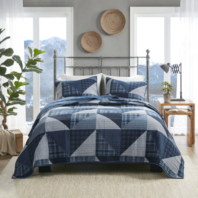 Woolrich Olsen 3 Piece Oversized Cotton Quilt Set KING/CALIFORNIA KING 