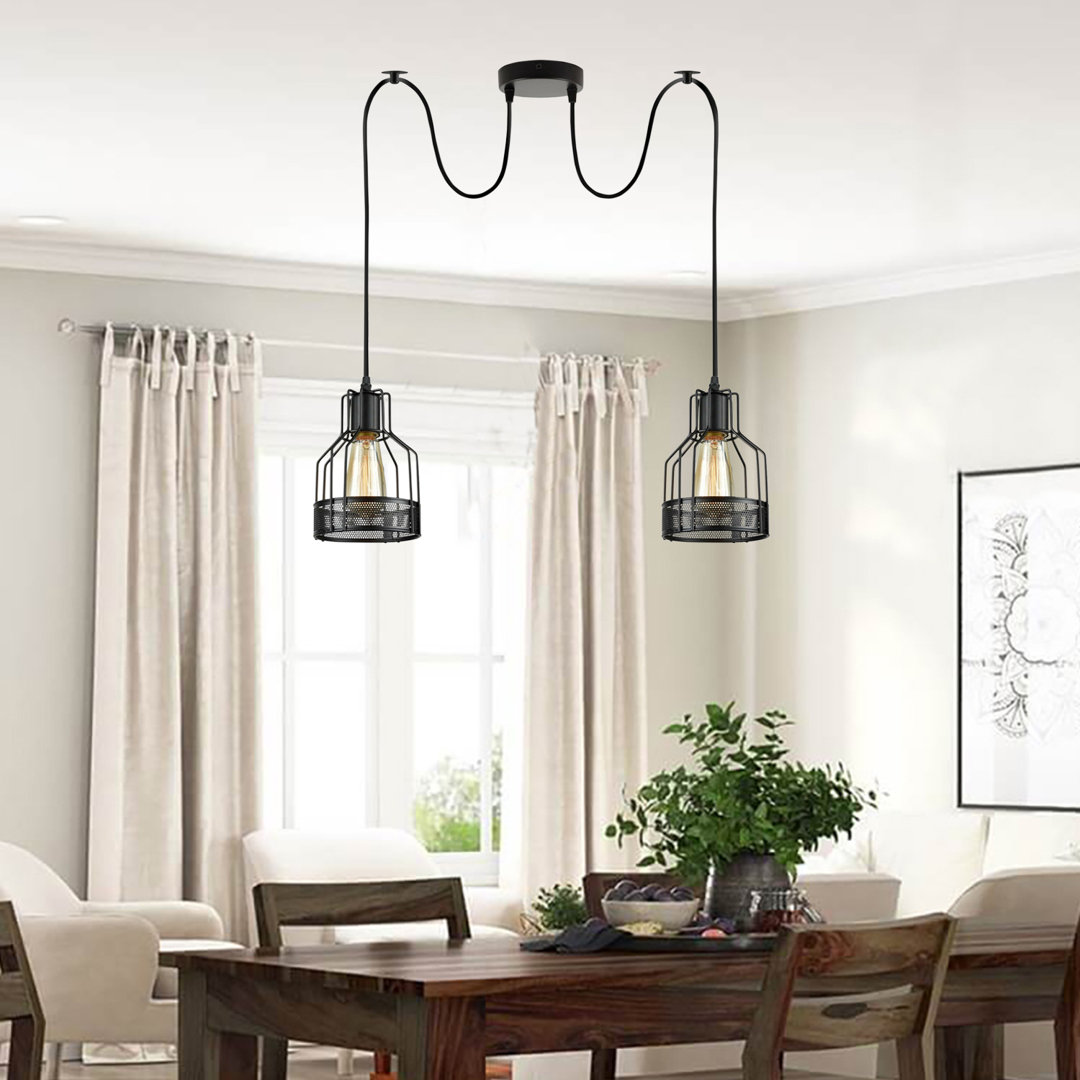 Williston Forge Geometrische Pendelleuchte 2-flammig Orana