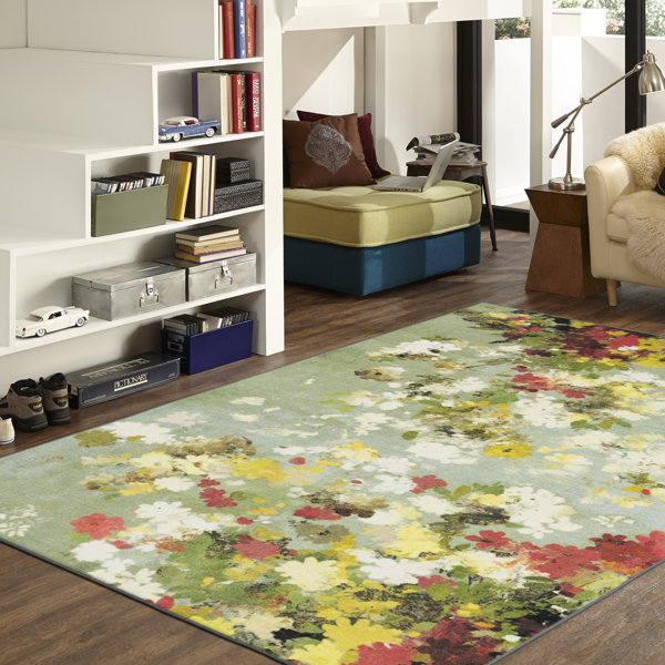 Alcott Hill® Kopp Green/Yellow/Red Area Rug & Reviews | Wayfair Kopp Green/Yellow/Red Area Rug