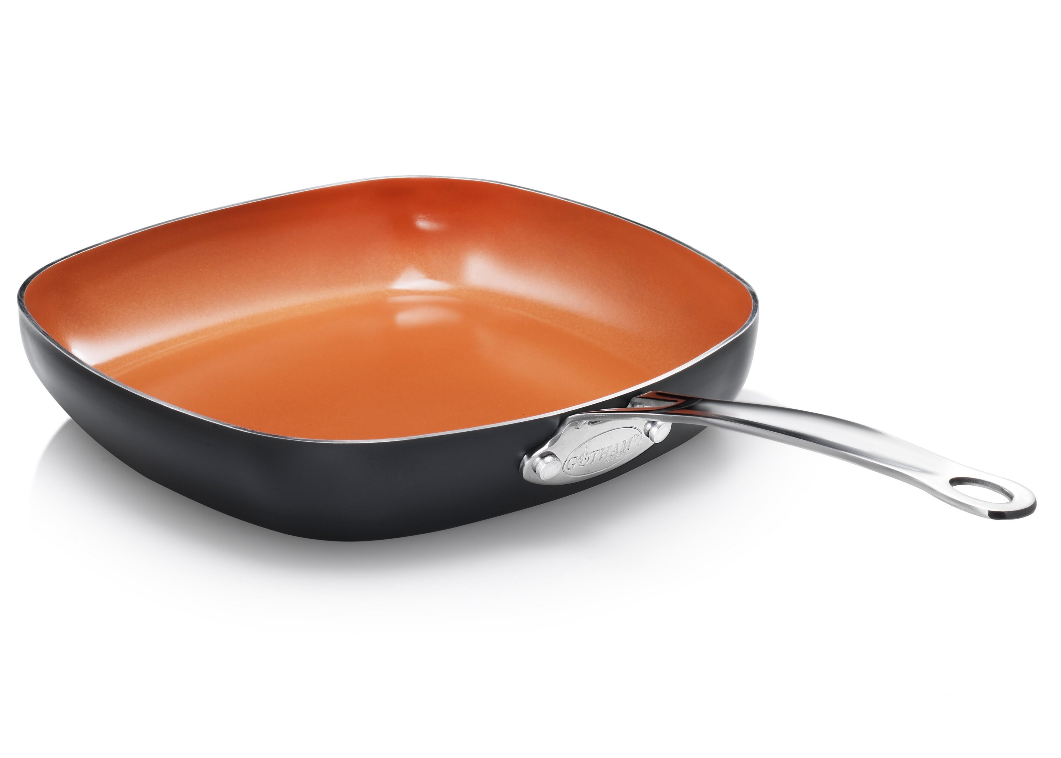Gotham Steel Ti-Cerama Nonstick 9.5-Inch Round Baking Pan in Grey/Copper