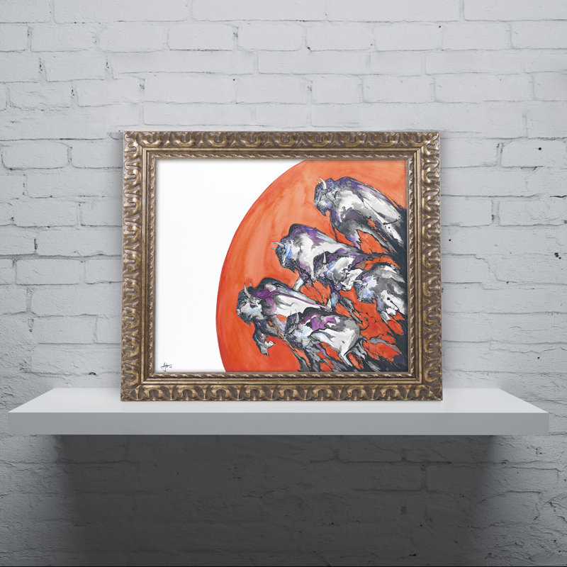Trademark Art Out Of A Rising Sun Ornate Framed Painting Print