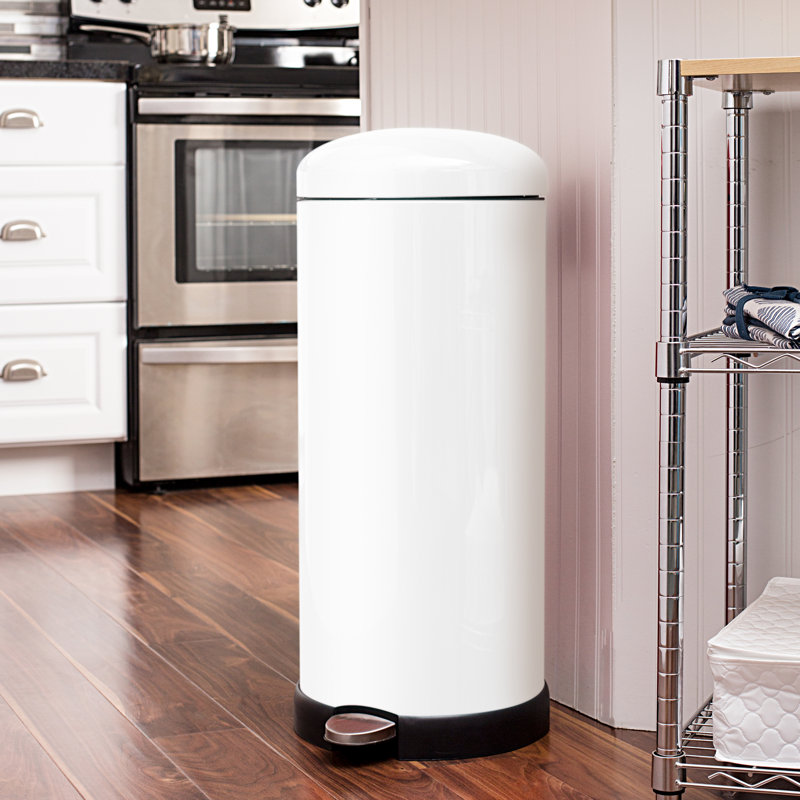 Honey Can Do Retro Kitchen Step On Trash Reviews Wayfair Ca Retro Kitchen Step On Trash Can