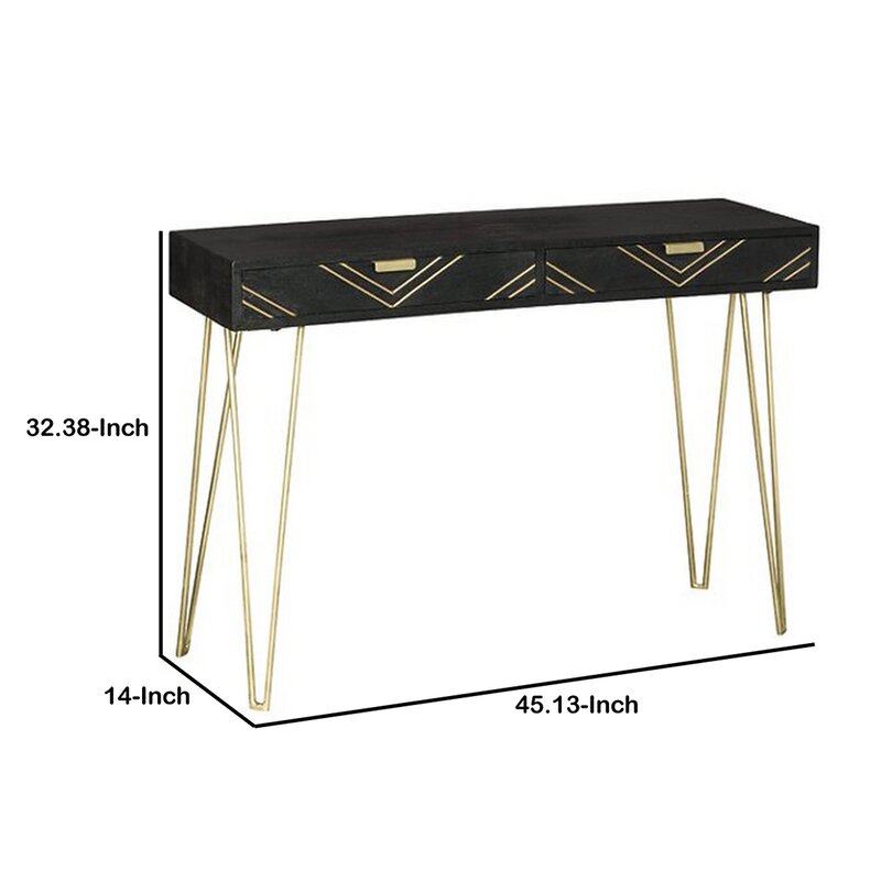 14 inch console table