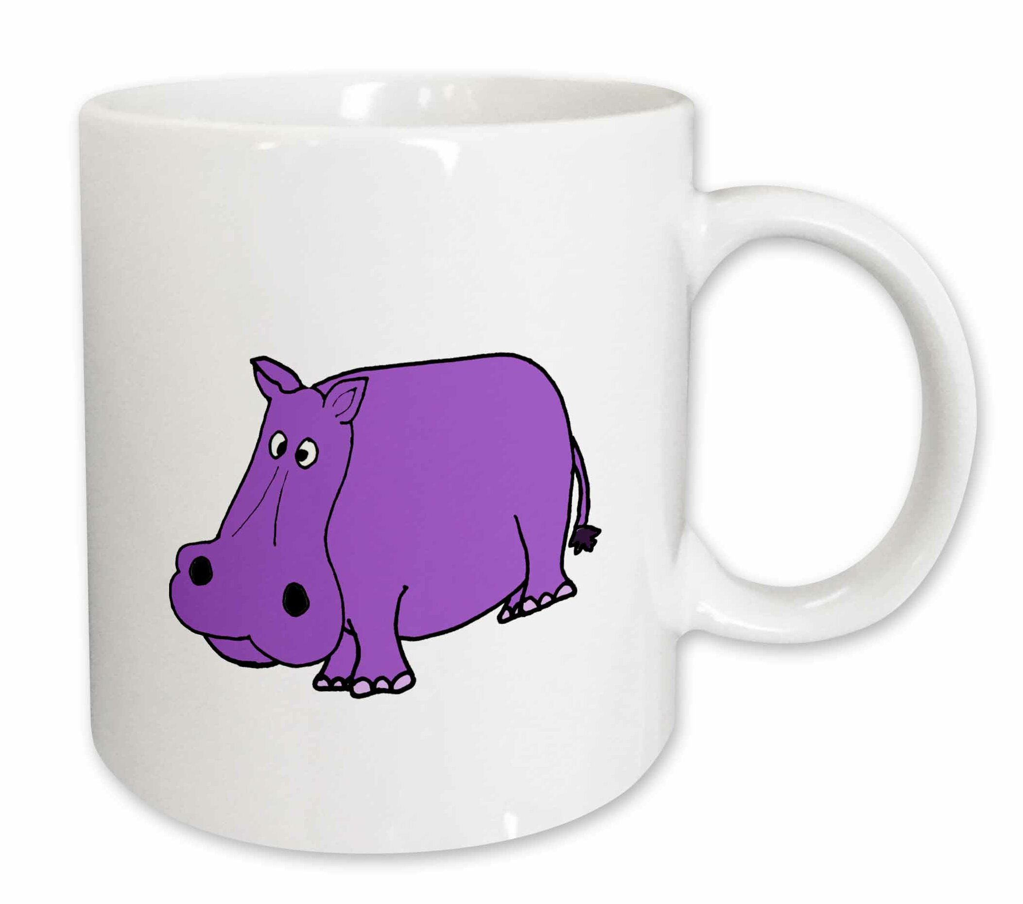 Any Name Hippo Design Personalised Ceramic Mug 