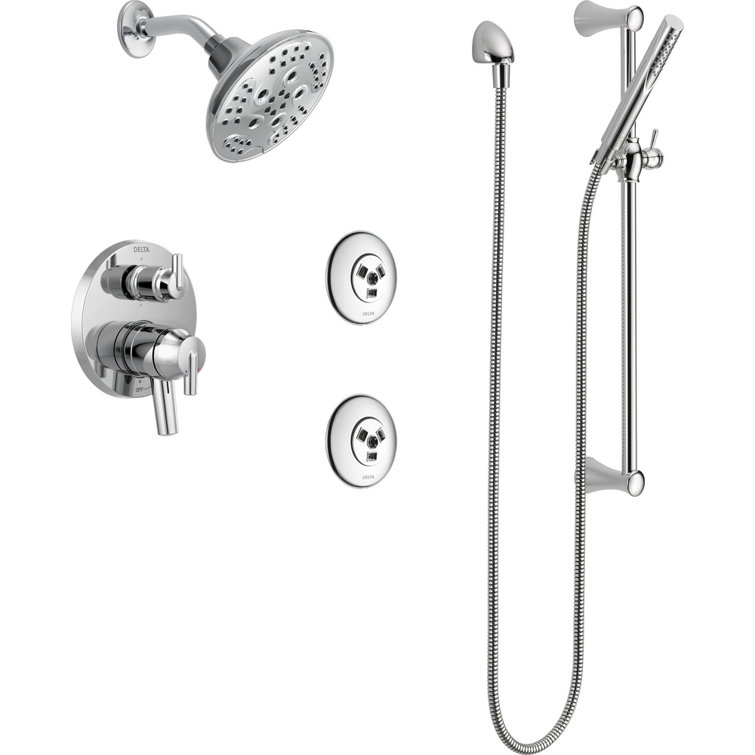 Delta Trinsic 17 Series Volume Complete Shower System With Rough In Valve Reviews Wayfair