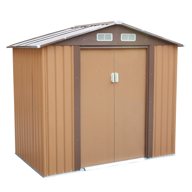 Jaxpety Outdoor Metal Storage Shed | Wayfair.ca